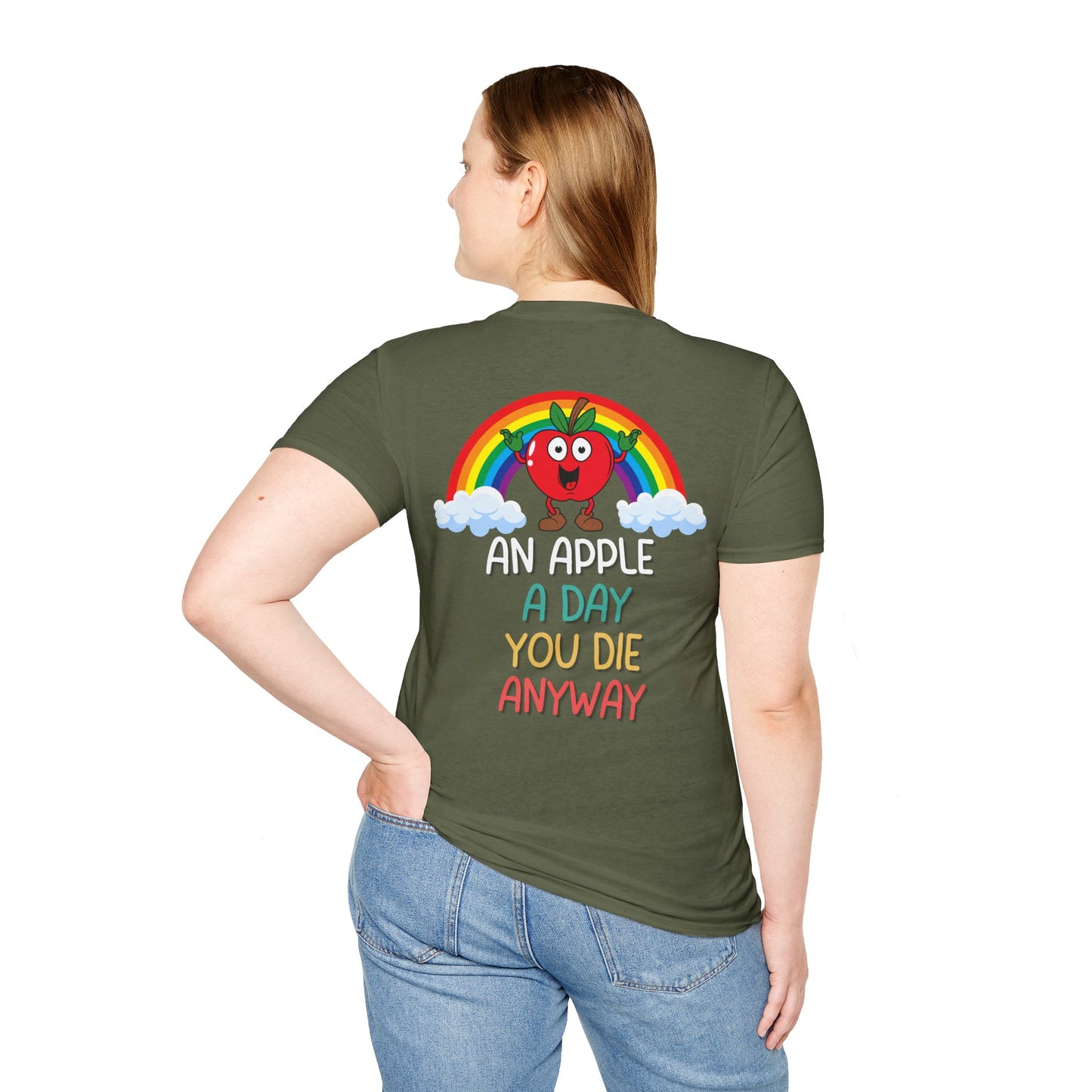 AN APPLE A DAY BACK T-SHIRT