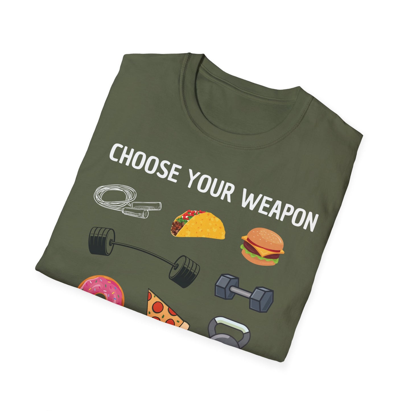 CHOOSE YOUR WEAPON T-SHIRT