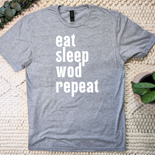 EAT SLEEP WOD REPEAT T-SHIRT