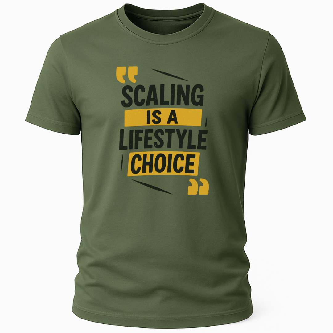 SCALING IS A LIFESTYLE CHOICE T-SHIRT