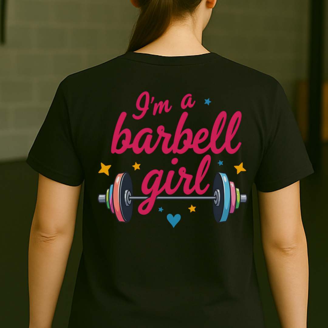 BARBELL GIRL BACK T-SHIRT