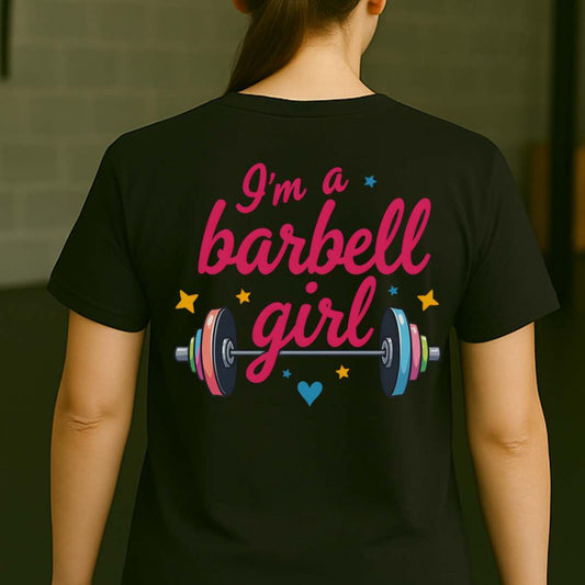 BARBELL GIRL BACK T-SHIRT