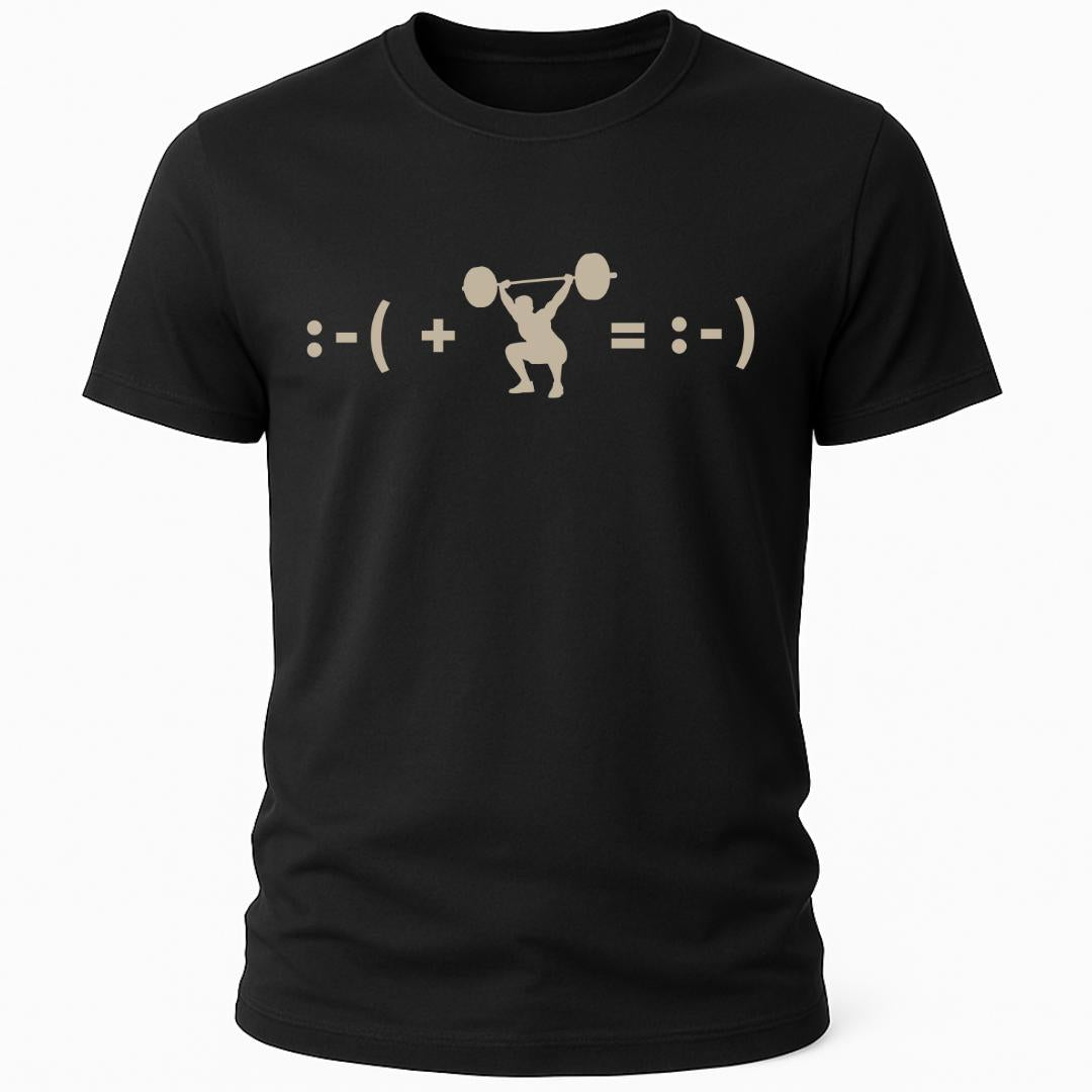 MAN LIFTING MATH T-SHIRT