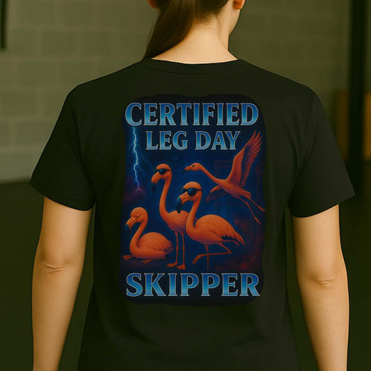 LEG DAY SKIPPER BACK T-SHIRT