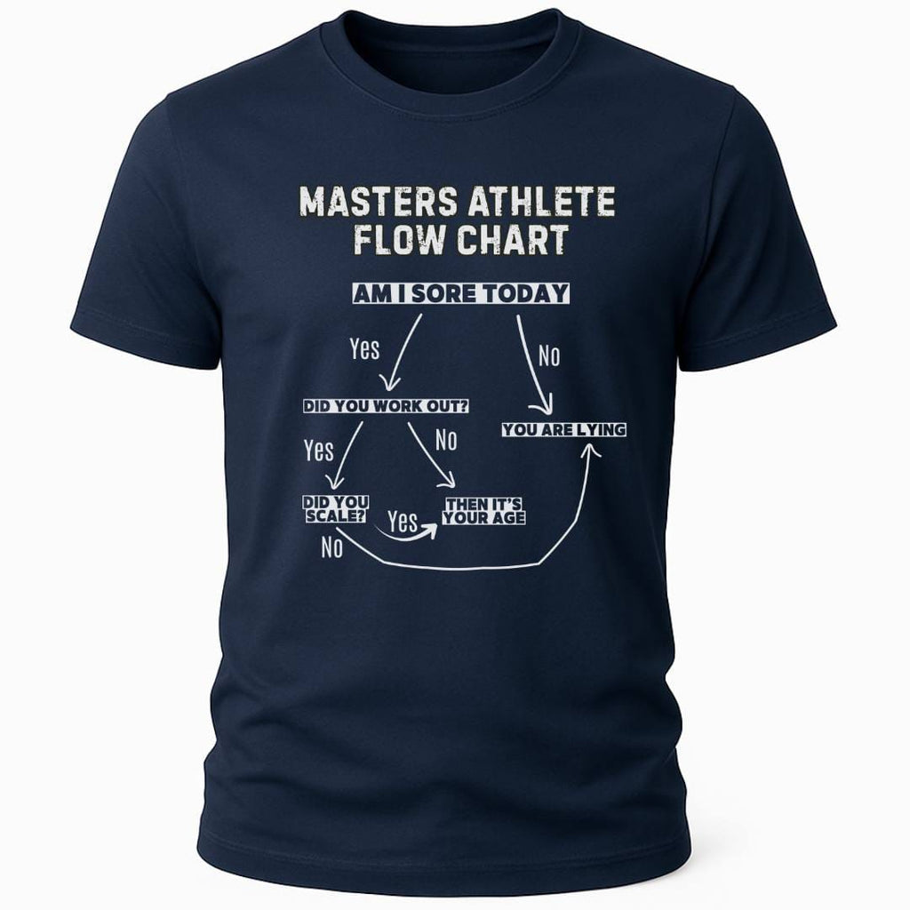 FLOW CHART SORE MASTERS ATHLETE T-SHIRT