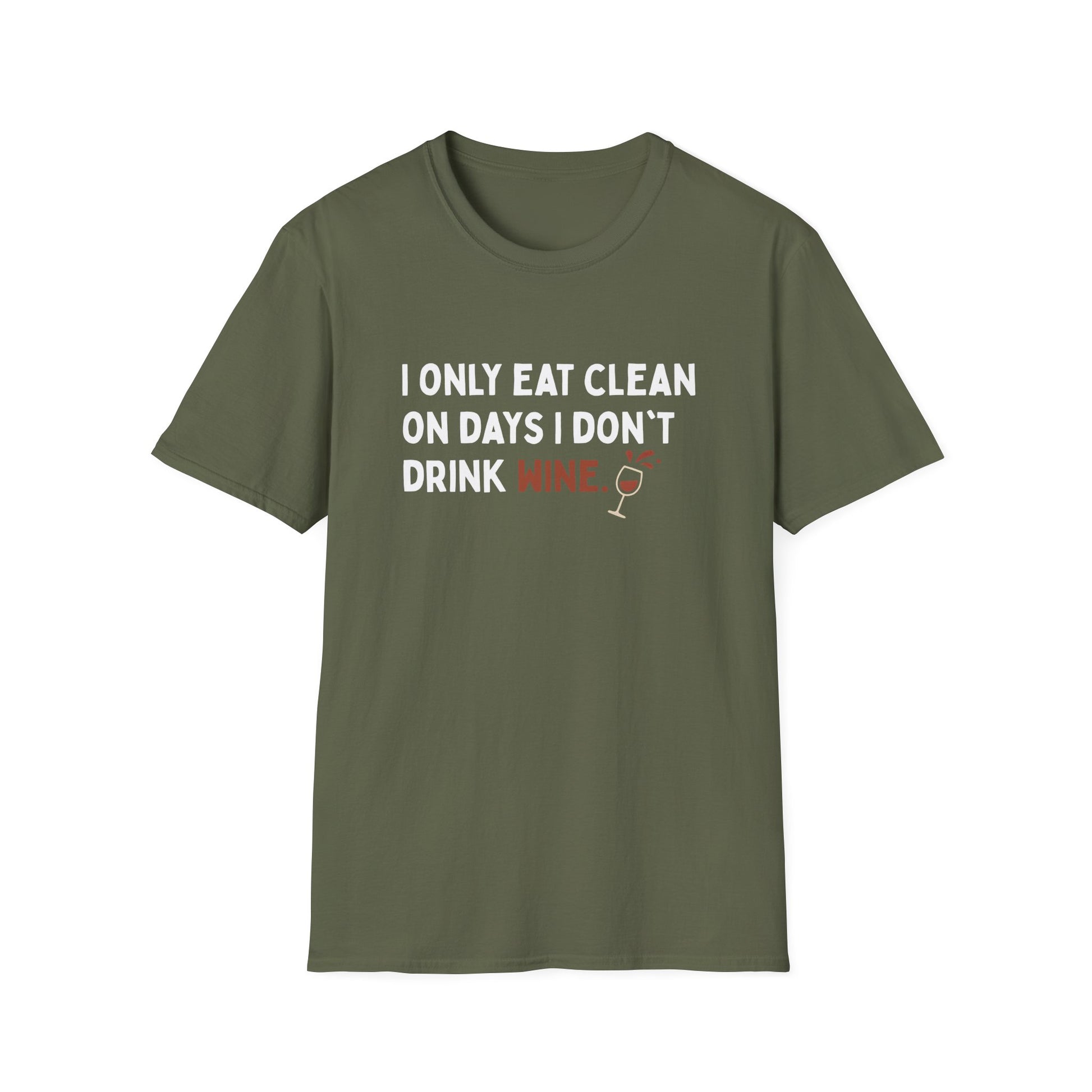 EAT CLEAN DRINK WINE T-SHIRT