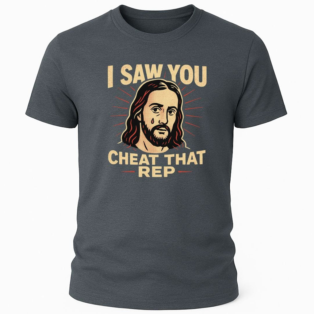 JESUS CHEAT THAT REP T-SHIRT