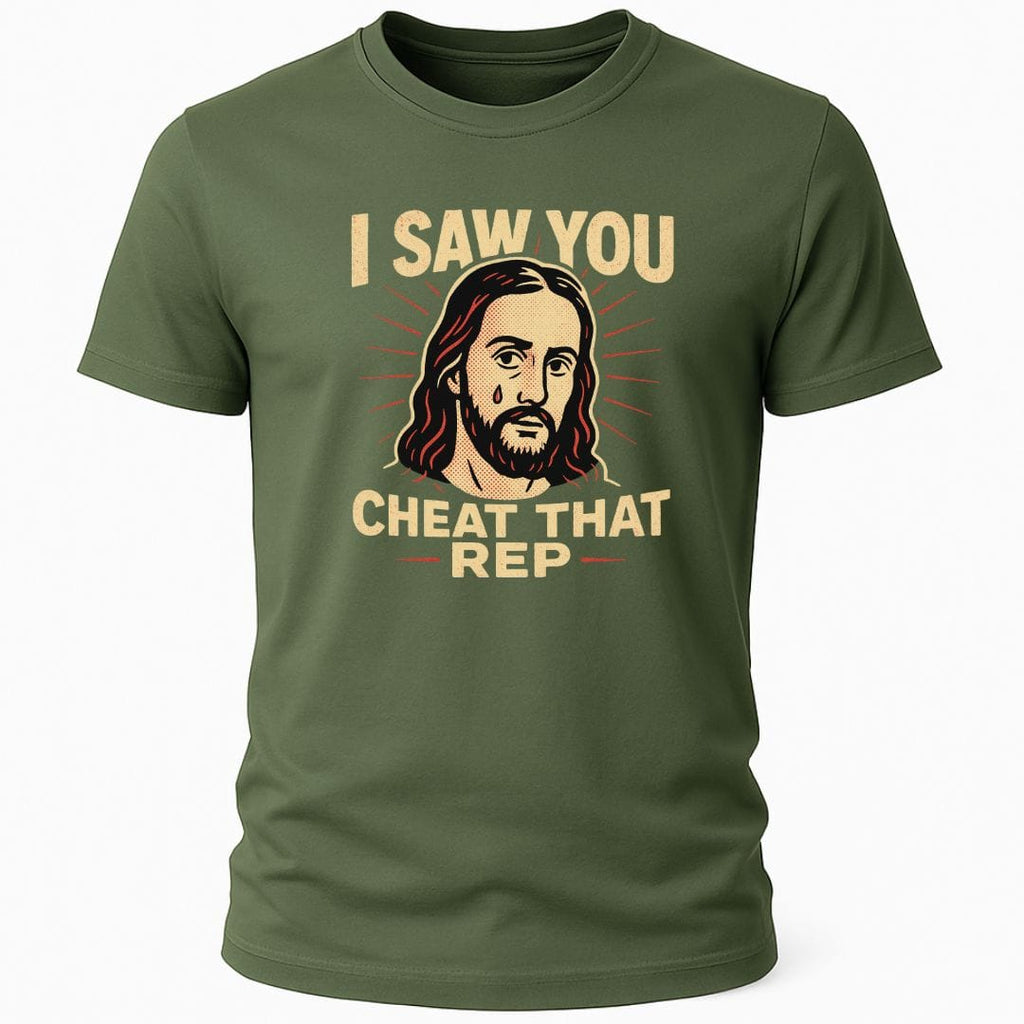 JESUS CHEAT THAT REP T-SHIRT