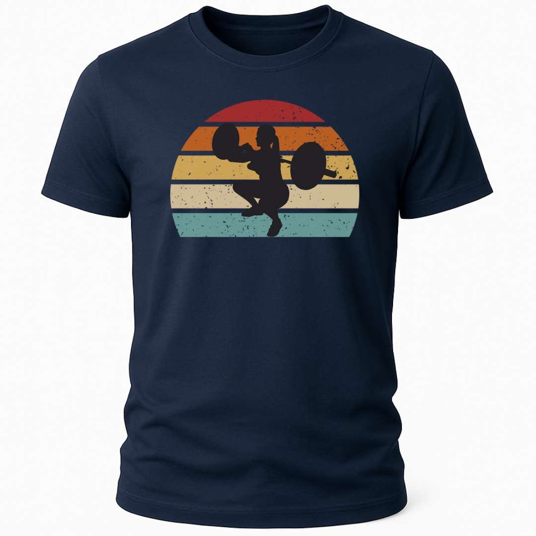 RETRO FRONT SQUAT KVINNA T-SHIRT